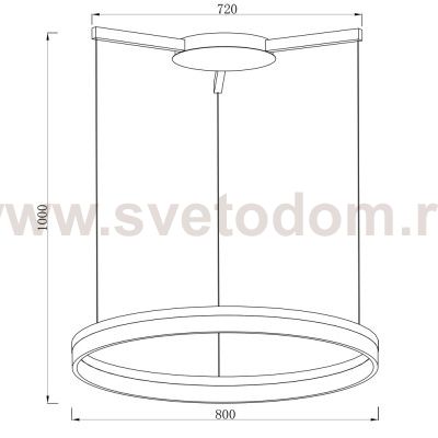 Светильник кольцо Arte Lamp A2504SP-1WH SORENTO