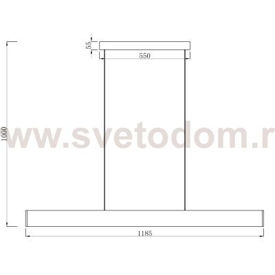 Светильник подвесной светодиодный 30вт 4000К Arte lamp A2505SP-2WH LARGO