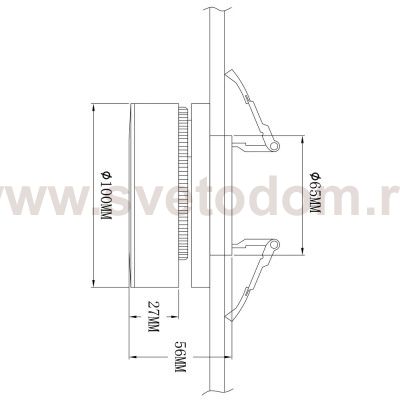 Светильник потолочный Arte lamp A2507PL-1WH VELA