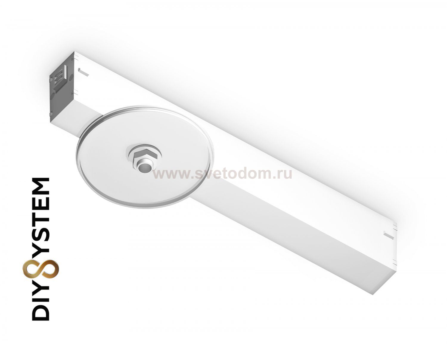 Крепеж трековый для корпуса DIY D85mm Magnetic 220V Ambrella A2541 WH белый крепеж трековый для корпуса DIY D85mm 232*83*55