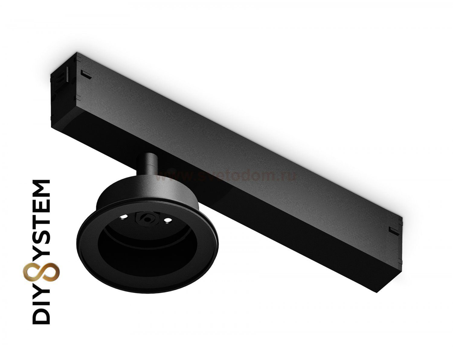 Крепеж трековый для корпуса DIY D85mm Magnetic 220V Ambrella A2551 BK черный крепеж трековый для корпуса DIY D85mm 232*83*105