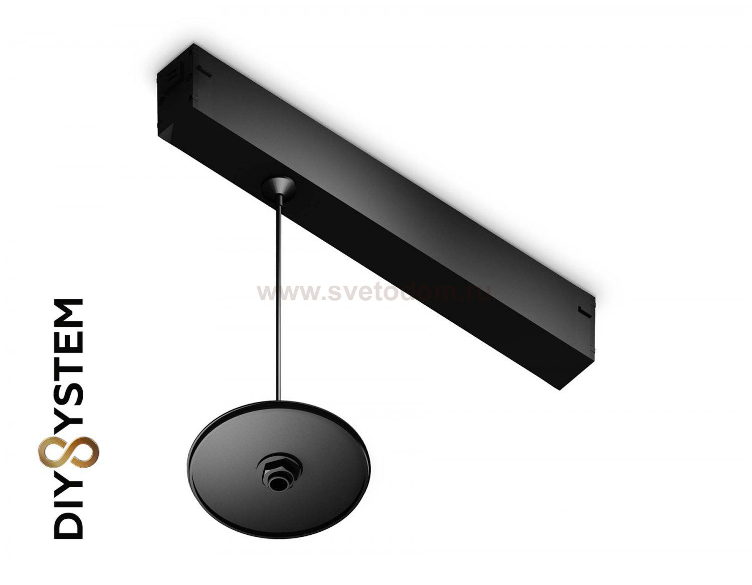 Крепеж трековый подвесной для корпуса DIY D85mm Magnetic 220V Ambrella A2660 BK черный крепеж трековый подвесной для корпуса DIY D85mm 240*42*25 H1500