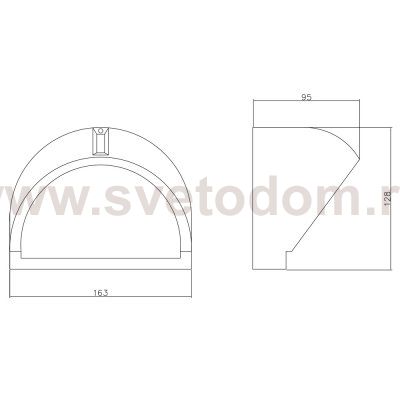 Архитектурная подсветка Arte lamp A2801AL-1GY Urban серый