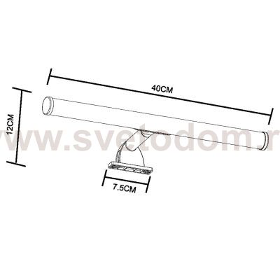 Светильник для подсветки зеркала Arte Lamp A2835AP-1CC ORIZZONE