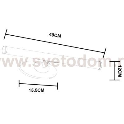 Светильник подсветка светодиодная 6Вт 3000К Arte Lamp A2836AP-1CC ORIZZONE