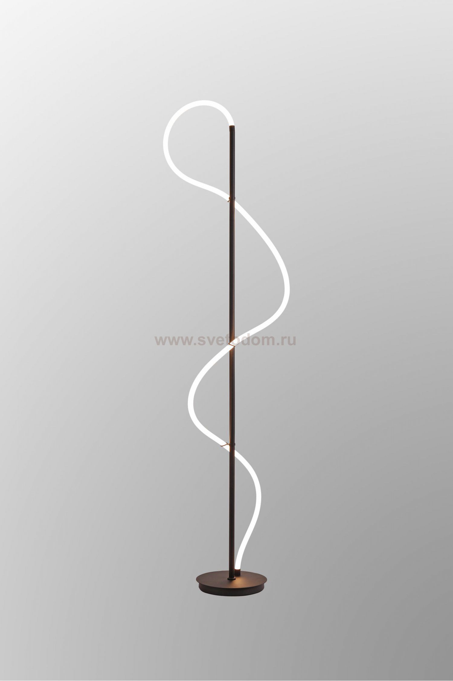 Торшер с изогнутым неоном Arte lamp A2850PN-35BK KLIMT