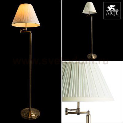 Торшер классический бронзовый Arte lamp A2872PN-1AB California
