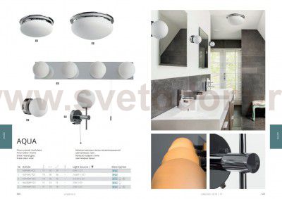 Светильник настенный бра Arte lamp A4445AP-1CC AQUA