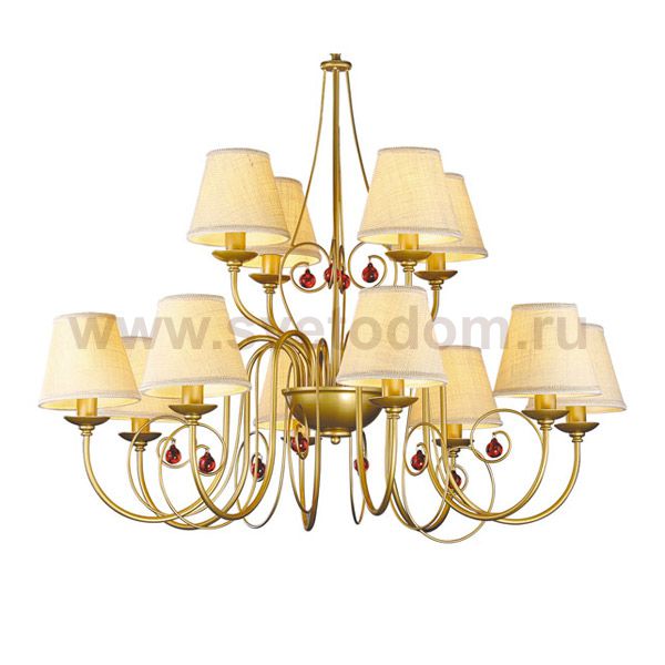 Люстра Arte Lamp A3007LM-12BZ Neapolitan