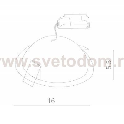 Светильник встраиваемый Arte lamp A3015PL-1WH STUDIO