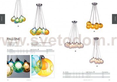 Люстра подвесная Arte lamp A3025SP-9CC Pallone