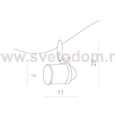 Светильник потолочный Arte lamp A3056PL-1WH RAIL HEADS