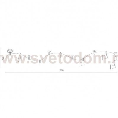 Светильник потолочный Arte lamp A3058PL-6WH RAIL KITS