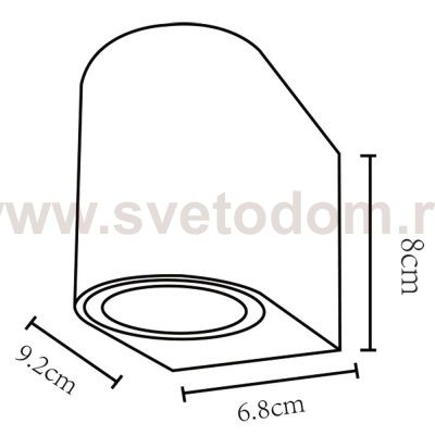 Светильник настенный Arte Lamp A3102AL-1GY серый COMPASS