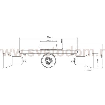 Светильник потолочный Arte lamp A3115PL-3SS FALENA