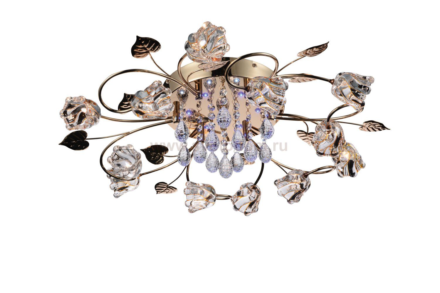 Потолочная люстра Arte lamp A3116PL-12GO Fioraia