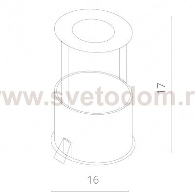 Светильник встраиваемый Arte lamp A3120PL-1WH TRACK