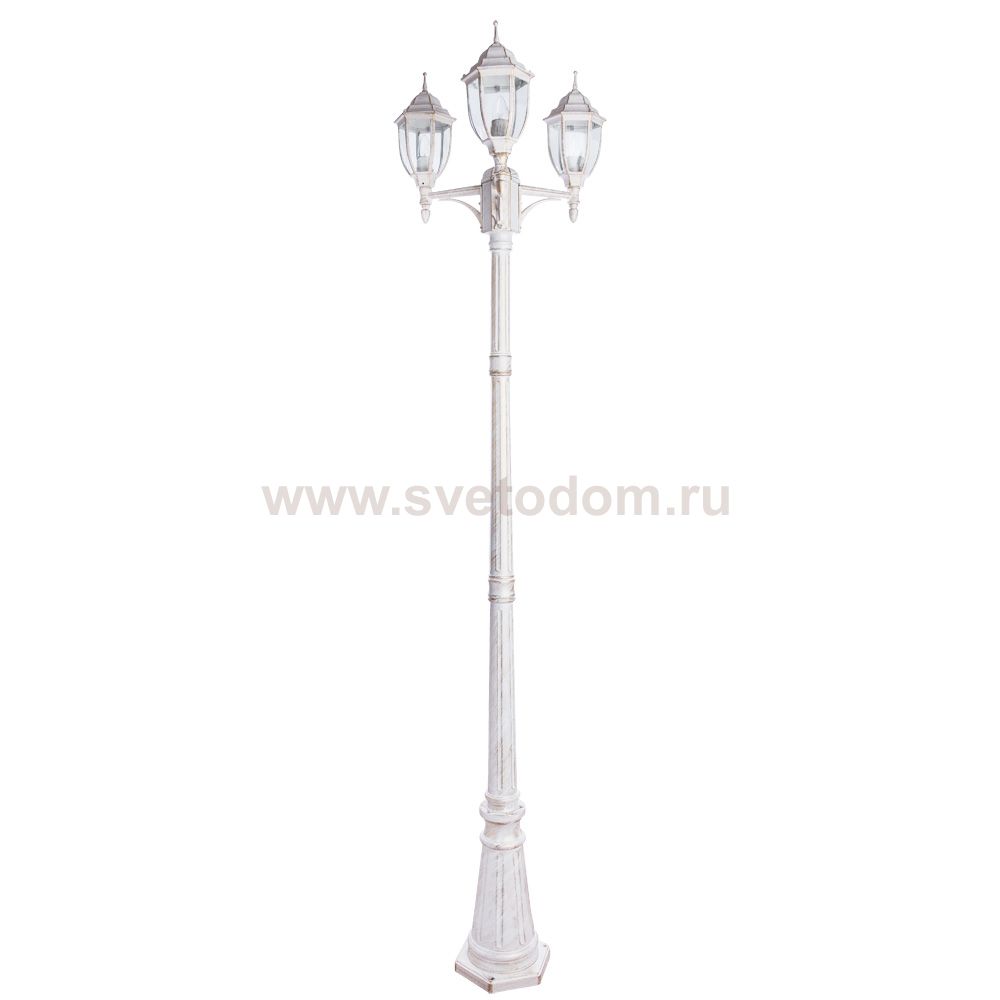 Светильник столб на 3 лампы Arte Lamp A3151PA-3WG PEGASUS