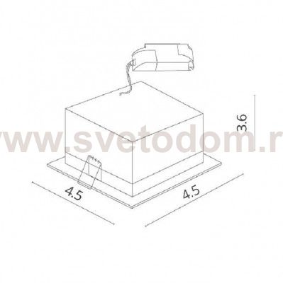 Светильник встраиваемый MINI Arte lamp A3153PL-1BK GRILL
