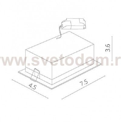 Светильник двойной встраиваемый MINI Arte lamp A3153PL-2BK GRILL