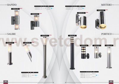 Столбик уличный Arte lamp A3158PA-1SS SALIRE