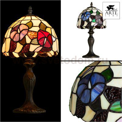 Настольная лампа тиффани Arte lamp A3165LT-1BG Florizel