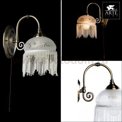 Светильник бра Arte Lamp A3191AP-1AB Victoriana