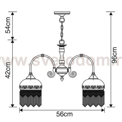 Люстра Arte Lamp A3191LM-5AB Victoriana