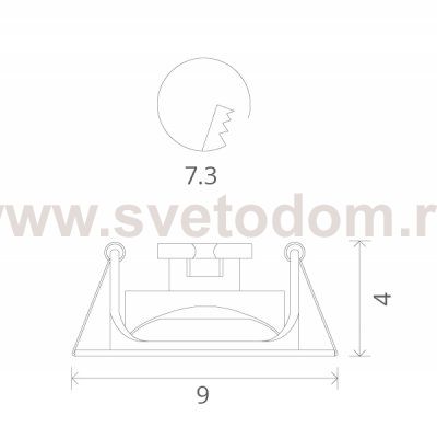 Светильник потолочный Arte lamp A3219PL-1BK ACCENTO