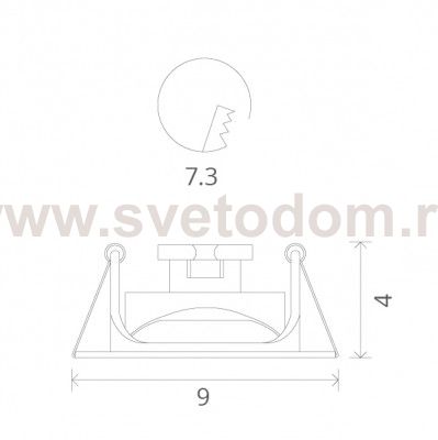 Светильник потолочный Arte lamp A3219PL-1WH ACCENTO