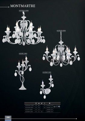 Люстра подвесная Arte lamp A3239LM-12WH Montmartre