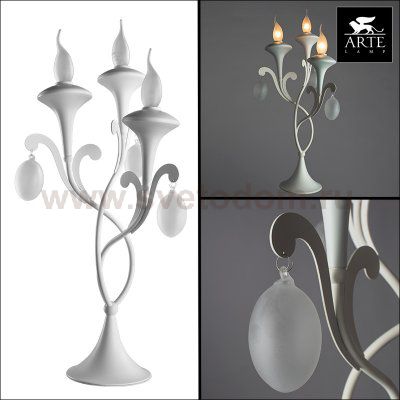 Светильник настольный Arte lamp A3239LT-3WH Montmartre