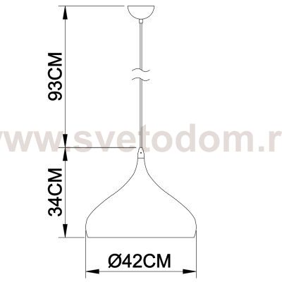 Подвесной светильник Arte lamp A3266SP-1BK Cappello