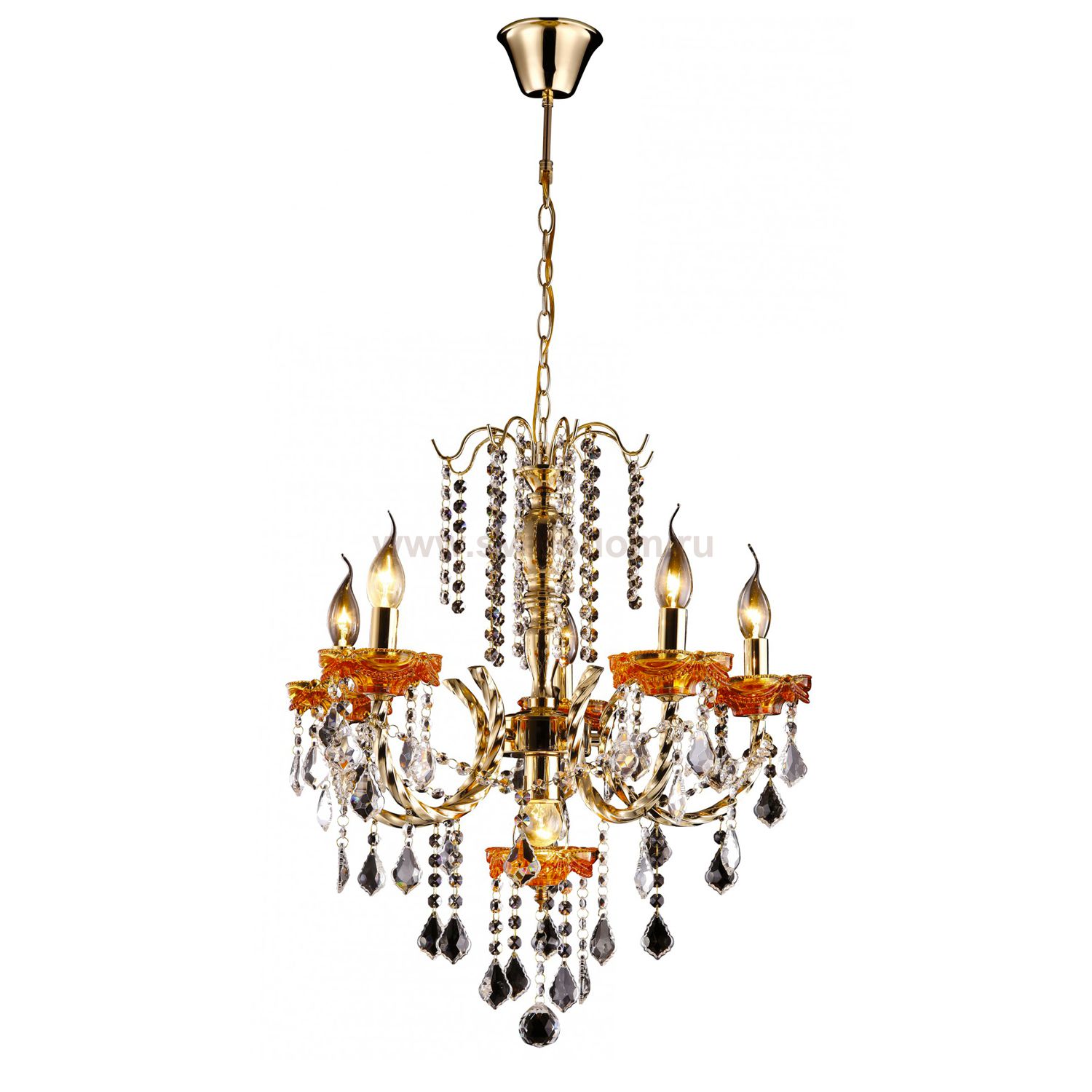 Люстра хрустальная Arte lamp A3303LM-5-1GO Volpe