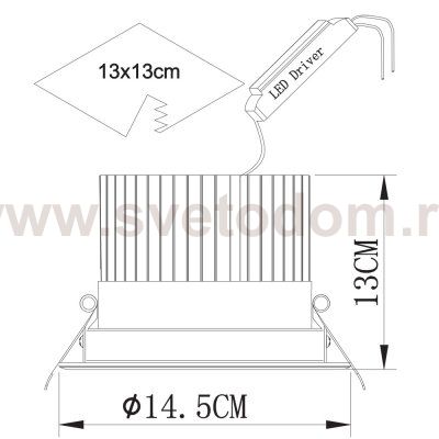 Светильник потолочный Arte lamp A3315PL-1WH APERTURA