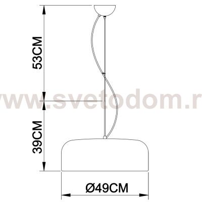 Светильник красный подвесной Arte lamp A3401SP-3RD Paleolus