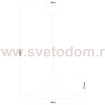 Светильник подвесной Arte lamp A3406SP-1BK Cappello