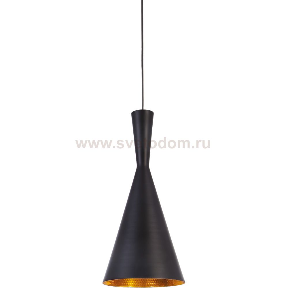 Светильник подвесной черный с золотом Arte lamp A3408SP-1BK Cappello