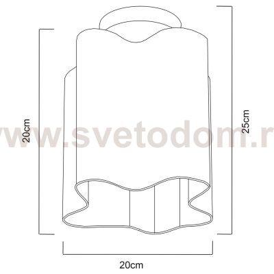 Светильник потолочный Arte lamp A3479PL-1CC SERENATA