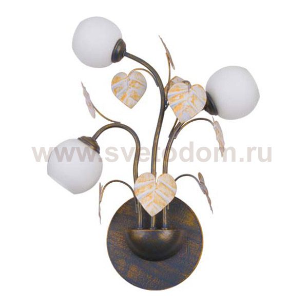 Светильник бра Arte Lamp A3539AP-3BG Flora
