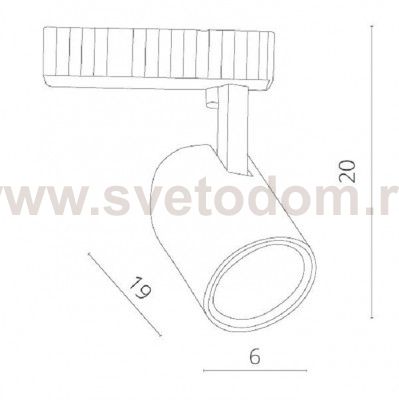 Светильник трековый Arte lamp A3607PL-1BK TRACK STRISCIA