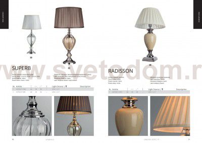 Светильник настольный Arte lamp A3752LT-1BR SUPERB