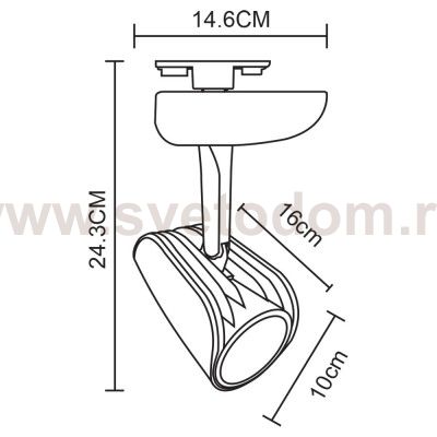 Светильник потолочный Arte lamp A3930PL-1BK LYNX