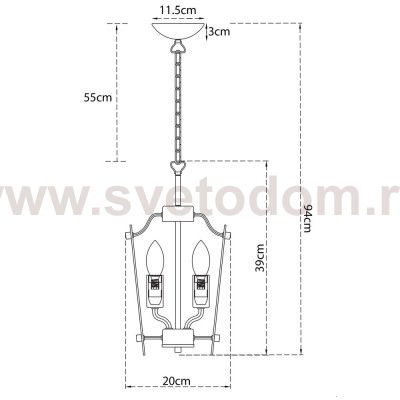 Светильник подвесной Arte lamp A3938SP-4CC SANDRO
