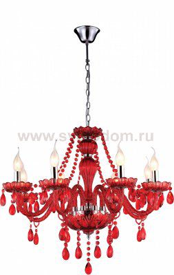 Люстра красная Arte lamp A3964LM-8RD Teatro