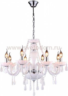 Люстра белая Arte lamp A3964LM-8WH Teatro