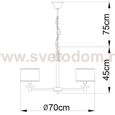 Люстра Arte lamp A3990LM-6CC Furore