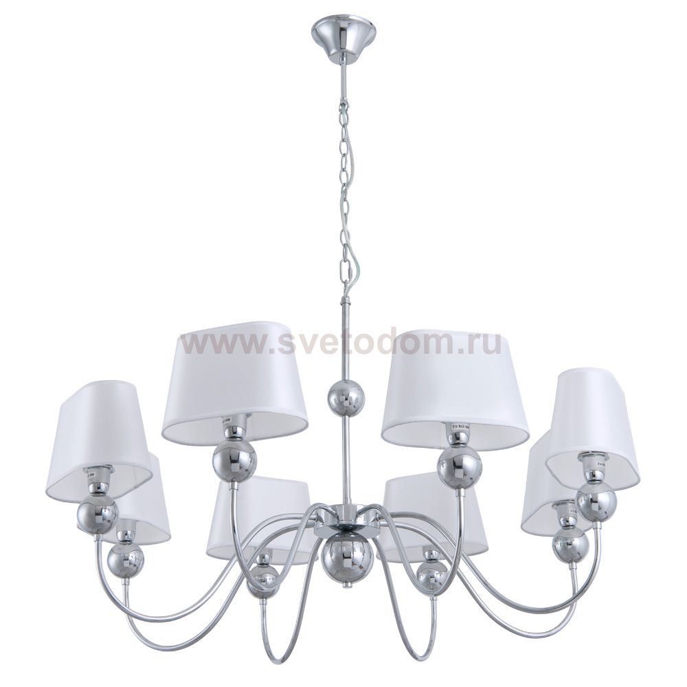 Люстра белая Arte Lamp A4012LM-8CC TURANDOT