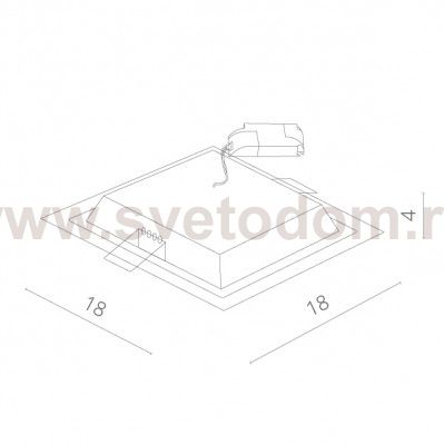 Светильник диодный 12Вт Arte lamp A4012PL-1WH Raggio