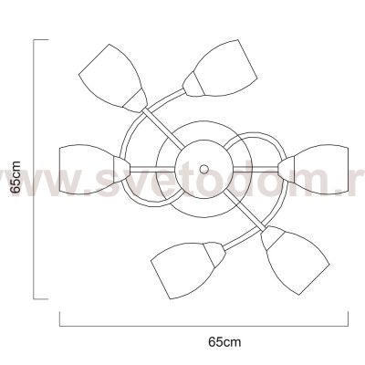 Люстра потолочная Arte lamp A4033PL-6AB Silvana